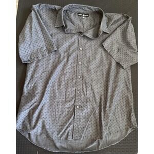 Beverly Hills Polo Club Shirt Mens 3XL Short Sleeve Button Up Casual Patterned